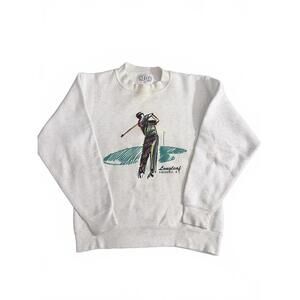 Vintage Golf Sweatshirt for Longleaf CC in NC - Light Heather Gray - Medium
